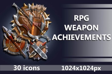 Warrior Achievement RPG Icons