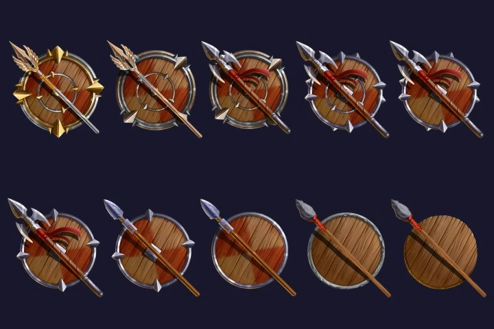 Warrior Achievement RPG Icons