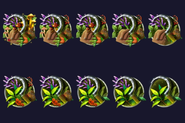 Blacksmithing, Herbalism and Jewelry Achievement RPG Icons