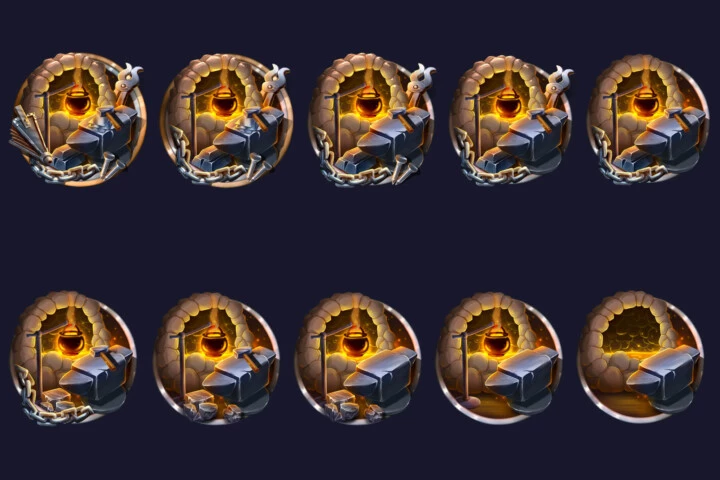 Blacksmithing, Herbalism and Jewelry Achievement RPG Icons