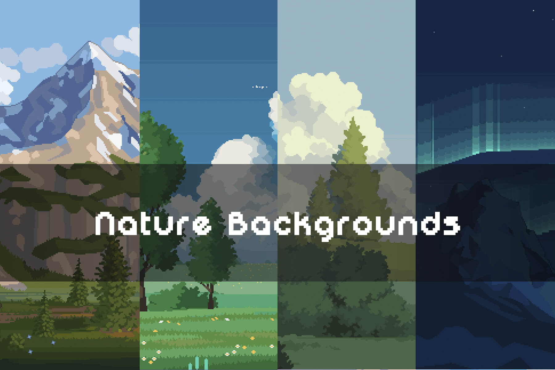 Free Nature Backgrounds Pixel Art Download CraftPix