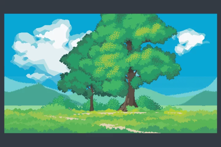Free Nature Backgrounds Pixel Art