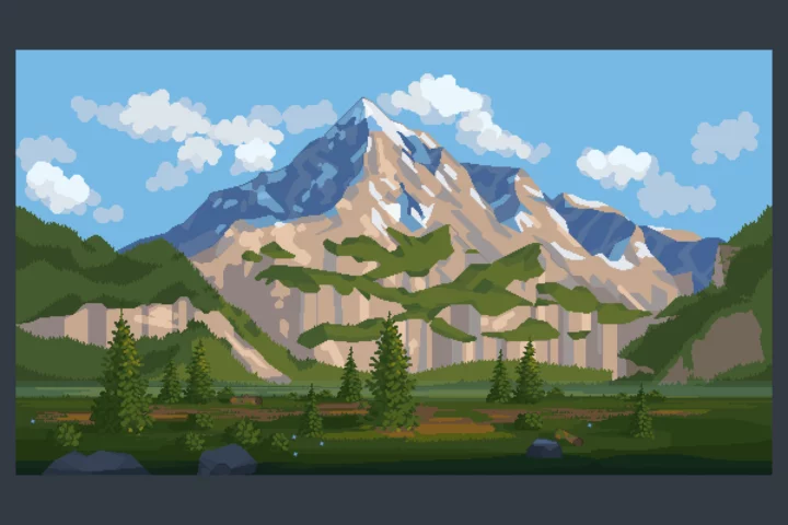 Free Nature Backgrounds Pixel Art