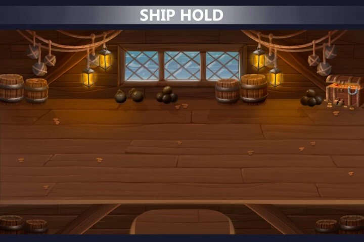 Ship and Coast Battle Game Backgrounds