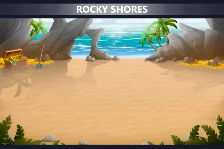 Ship and Coast Battle Game Backgrounds