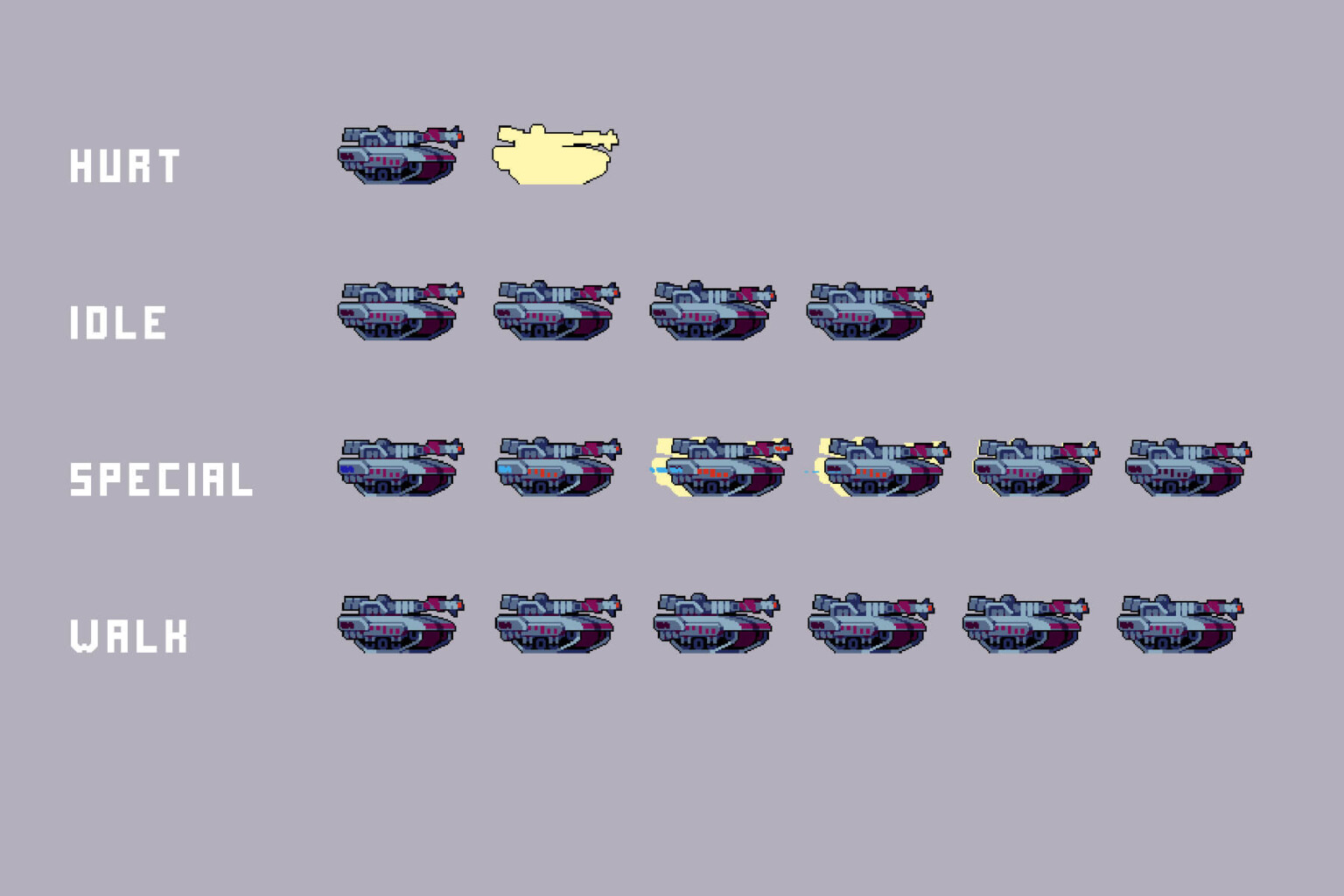 Snow City Bosses Pixel Art Sprite Pack - CraftPix.net