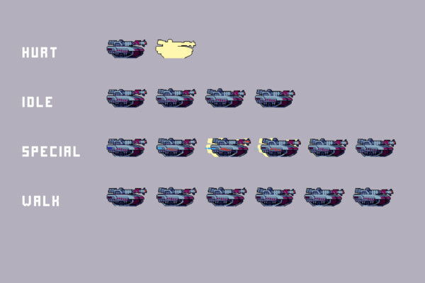 Snow City Bosses Pixel Art Sprite Pack - CraftPix.net