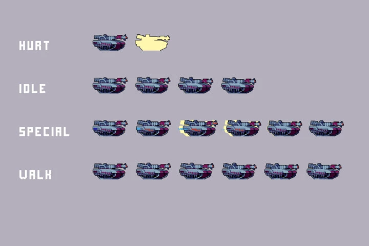 Snow City Bosses Pixel Art Sprite Pack