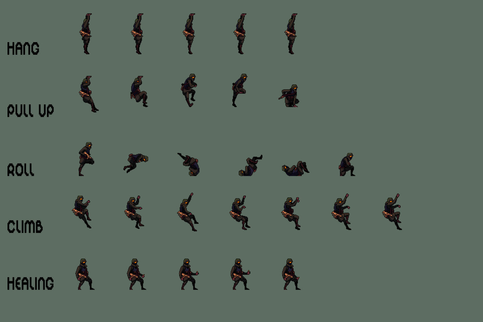 Soldier Character Sprite Sheets Pixel Art Pack 2 - CraftPix.net