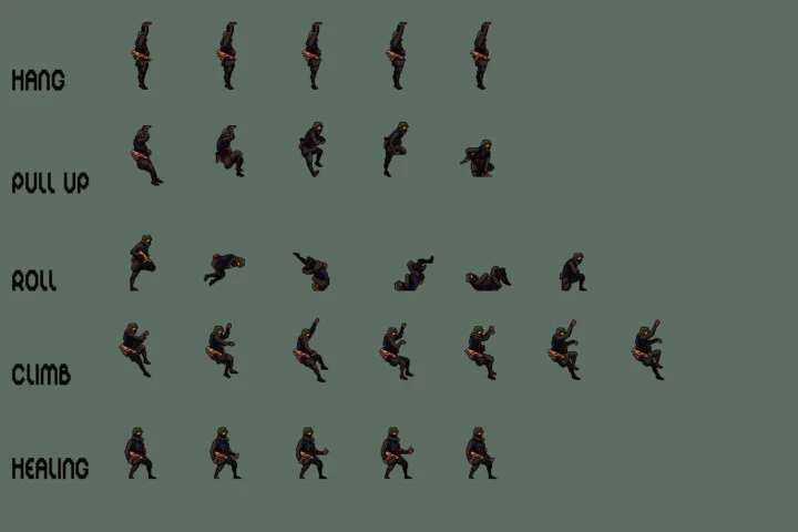 Soldier Character Sprite Sheets Pixel Art Pack 2