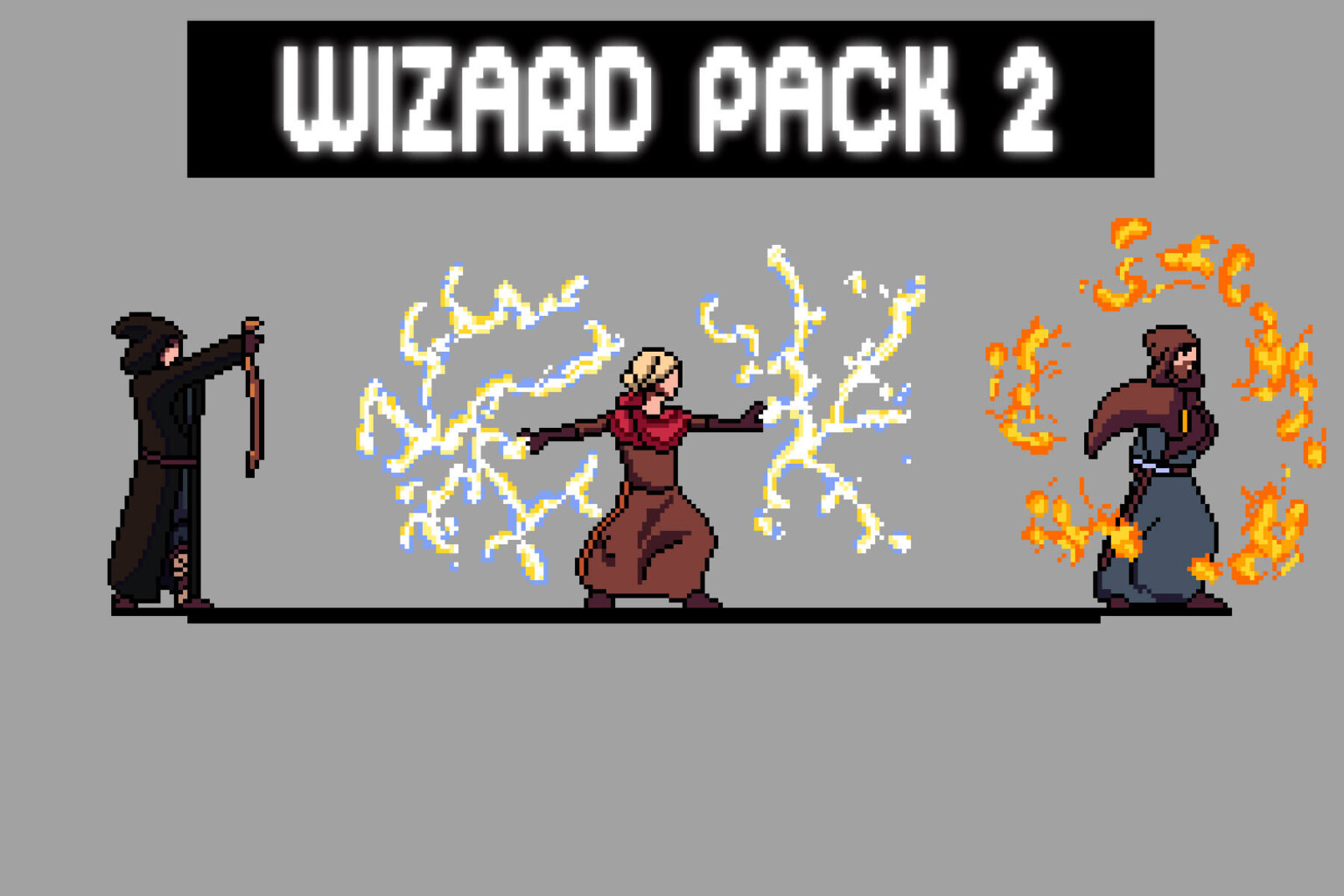 Free Wizard Sprite Sheets Pixel Art Download - CraftPix.net