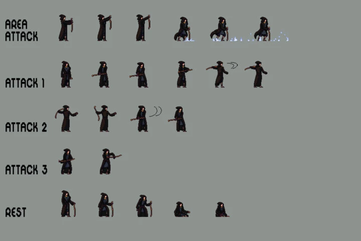 Wizard Pixel Art Sprites Pack 2