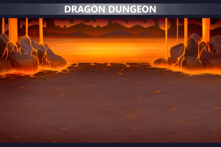 Dragon Caves Battleground Game Asset Pack