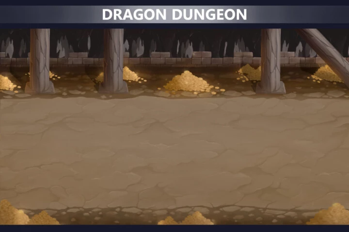 Dragon Caves Battleground Game Asset Pack