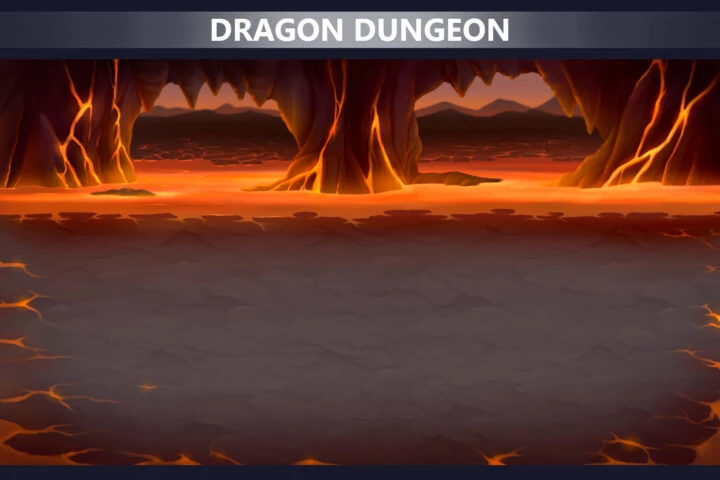 Dragon Caves Battleground Game Asset Pack