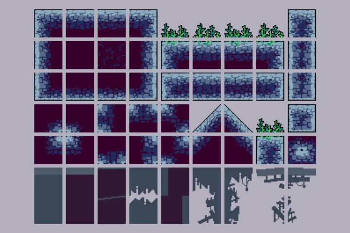 Free Exclusion Zone Tileset Pixel Art