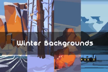 Free Winter Backgrounds Pixel Art