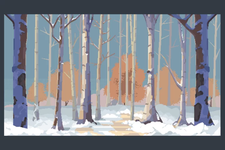 Free Winter Backgrounds Pixel Art