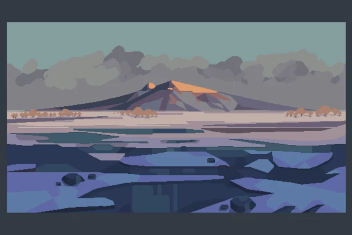 Free Winter Backgrounds Pixel Art