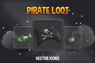 Pirate Loot Vector RPG Icons