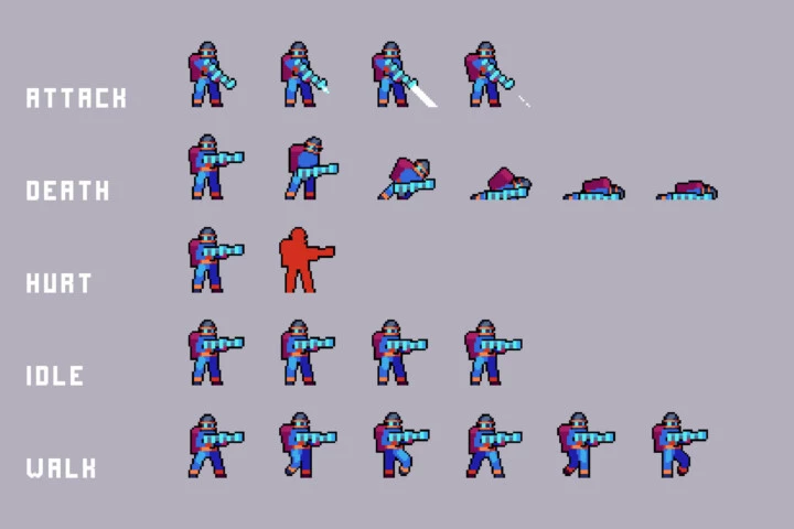Power Station Enemy Sprite Sheets
