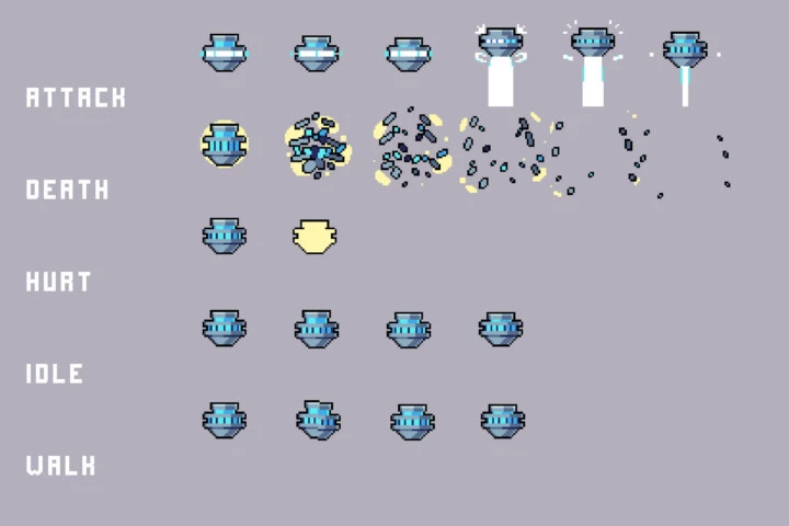 Power Station Enemy Sprite Sheets