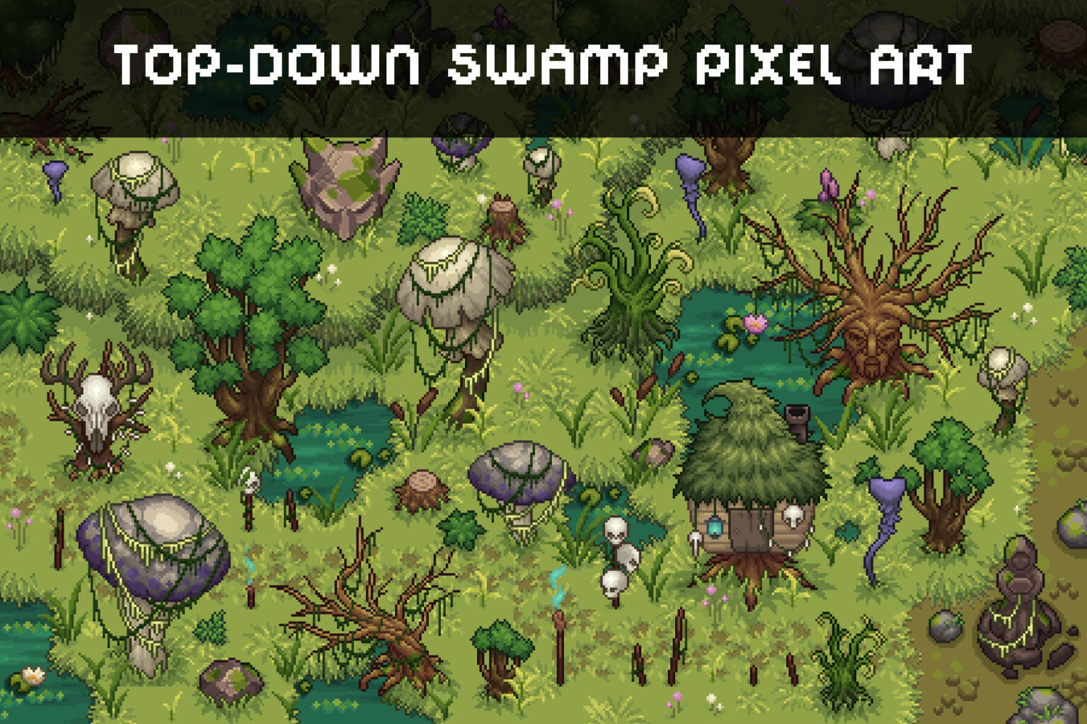 Free Top Down Trees Pixel Art Download 7520