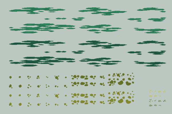 Swamp Top-Down Tileset Pixel Art Download - CraftPix.net