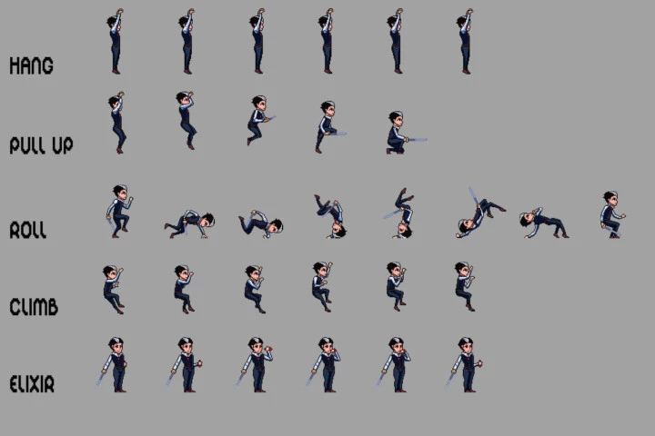 Vampire Pixel Art Character Sprites