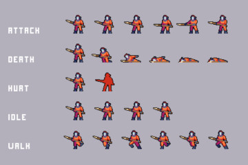 Enemies from Exclusion Zone Pixel Art Sprite Pack - CraftPix.net