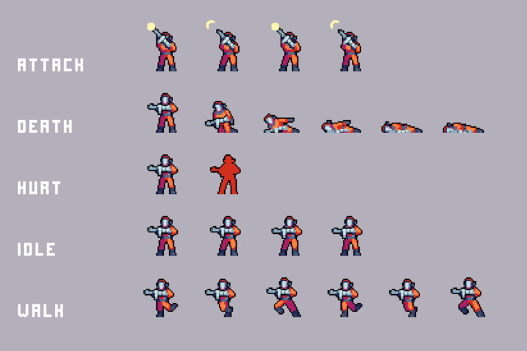 Enemies from Exclusion Zone Pixel Art Sprite Pack - CraftPix.net