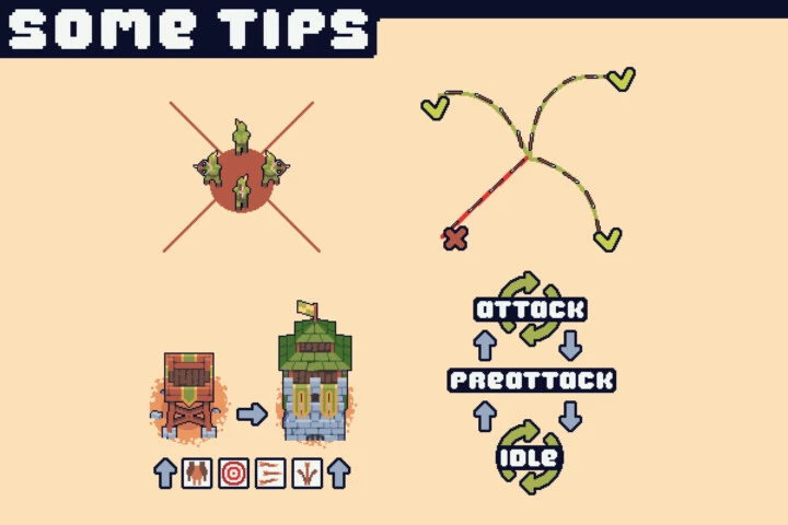 Free Archer Towers Pixel Art for Tower Defense