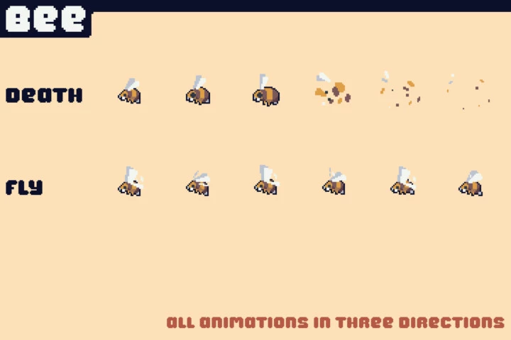 Free Field Enemies Pixel Art for Tower Defense