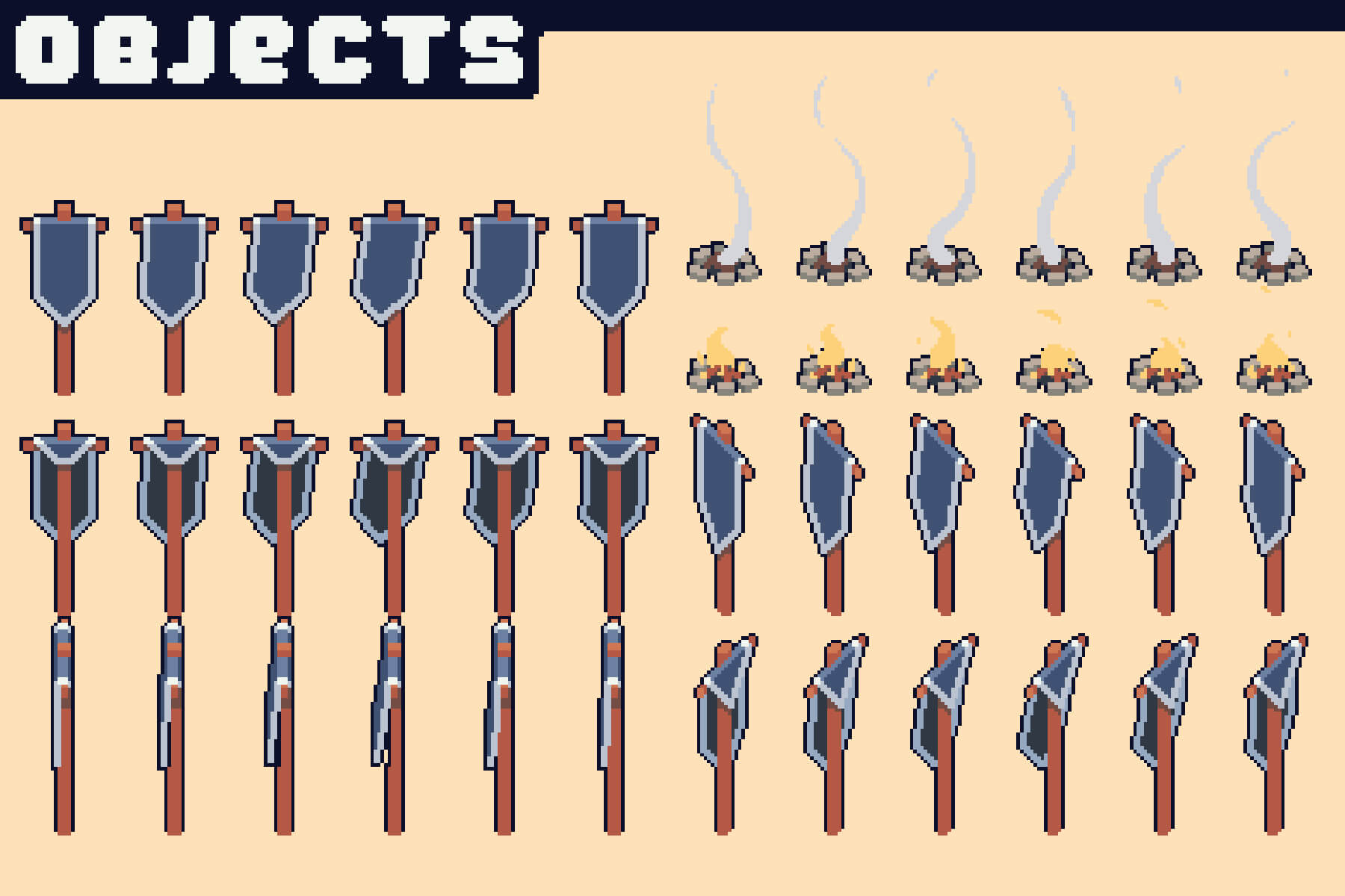 Free Archer Towers Pixel Art for Tower Defense 