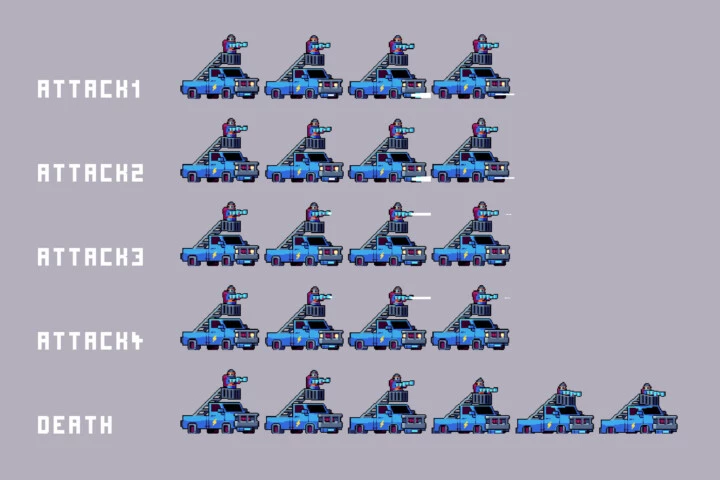 Free Sci-Fi Antagonists Pixel Character Pack