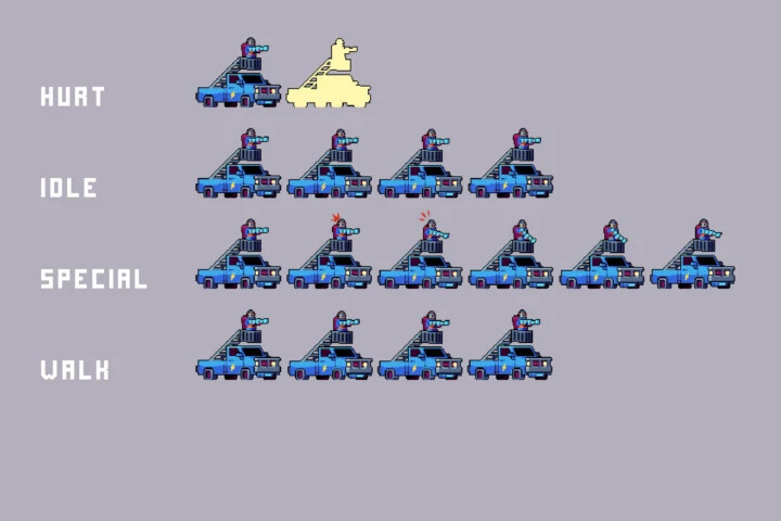 Free Sci-Fi Antagonists Pixel Character Pack