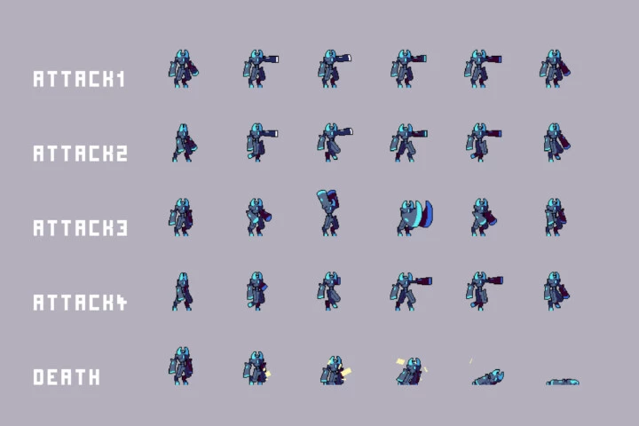 Free Sci-Fi Antagonists Pixel Character Pack