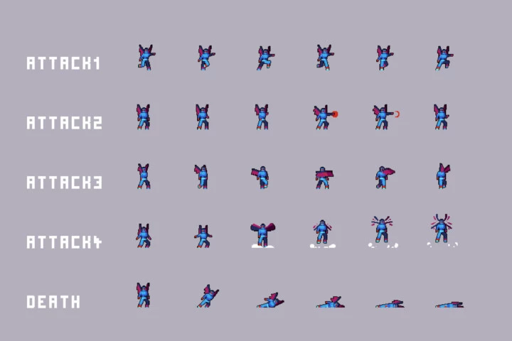 Free Sci-Fi Antagonists Pixel Character Pack