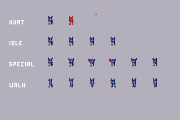 Free Sci-Fi Antagonists Pixel Character Pack