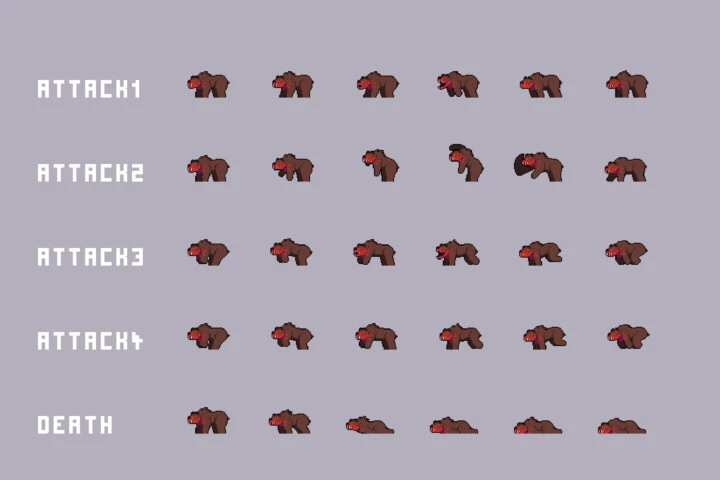 Monsters from the Exclusion Zone Pixel Art