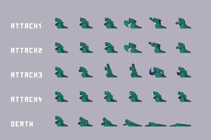 Monsters from the Exclusion Zone Pixel Art