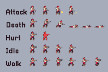 Pirate Pixel Art Sprites Pack Download - CraftPix.net