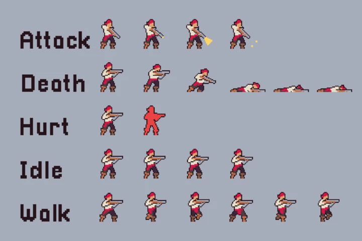 Pirate Pixel Art Sprites Pack