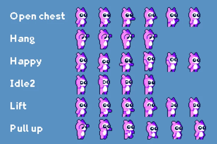 Pixel Art Tiny Hero Sprite Sheets Pack 2