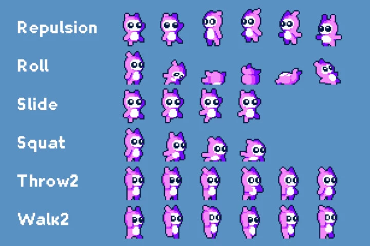 Pixel Art Tiny Hero Sprite Sheets Pack 2