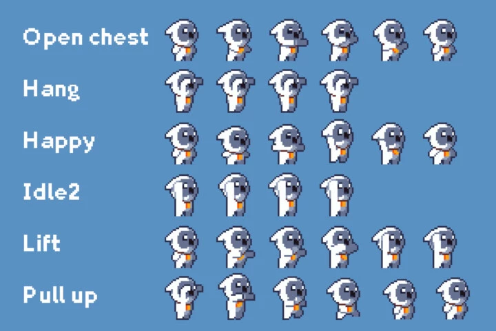 Pixel Art Tiny Hero Sprite Sheets Pack 2