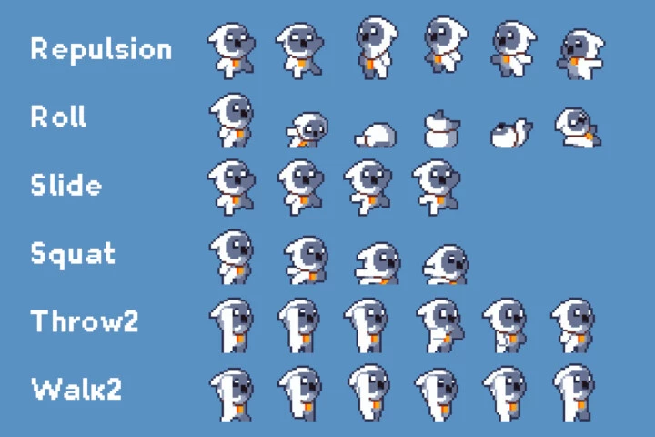 Pixel Art Tiny Hero Sprite Sheets Pack 2