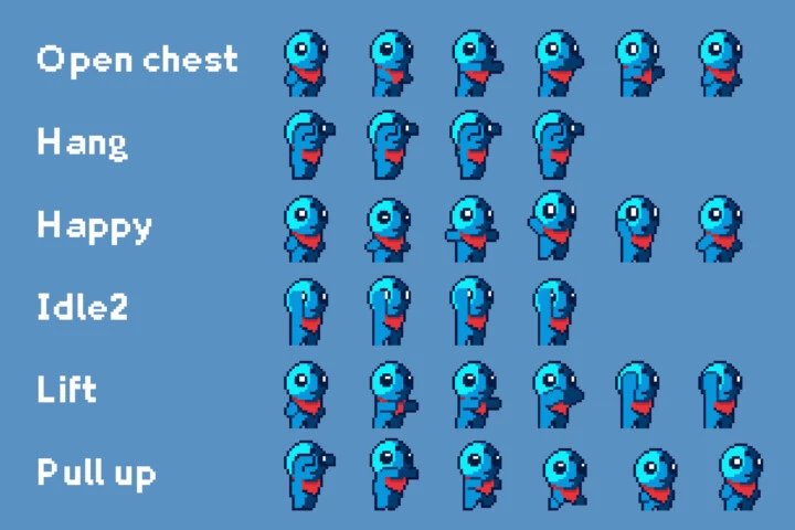 Pixel Art Tiny Hero Sprite Sheets Pack 2