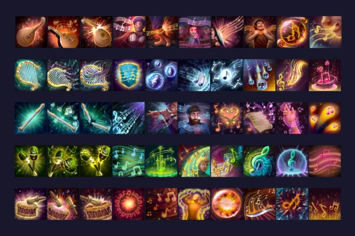 RPG Bard Skill Icons
