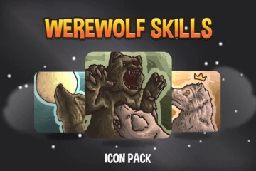 Werewolf Skills RPG Icon Pack